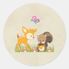 Adesivo A Linguagem de Cartoons Cria-Floresta