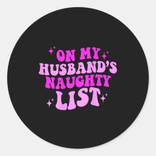 Adesivo A lista de travessuras do meu marido ,
