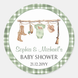 Adesivo A little hunter baby shower cupcake topper