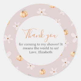 Adesivo A Little Pumpkin Is On The Way Thank you