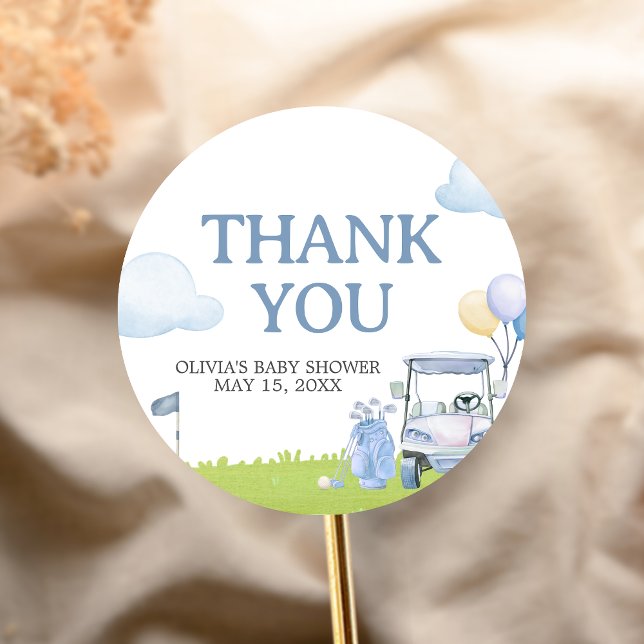 Adesivo A Little Putter Golf Baby Shower (Golf A Little Putter Baby Shower Sticker)