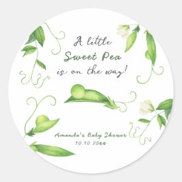 Adesivo A Little Sweet Pea Is On The Way Baby Shower