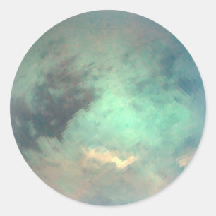 Adesivo A Lua do planeta Saturno Titã