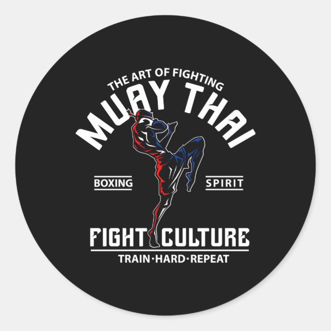 Adesivo A Luta Contra Muay Thai (Frente)