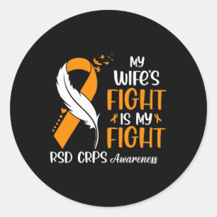Adesivo A Luta da Minha Esposa É A Minha Luta Contra O Rsd