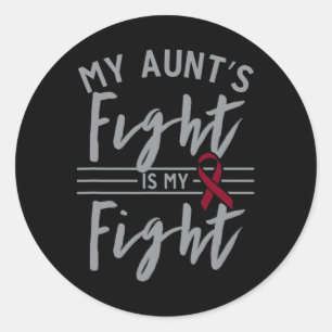 Adesivo A Luta da minha tia é a minha Luta contra a Anemia