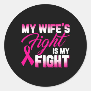 Adesivo A luta da mulher é o meu Cancer de luta