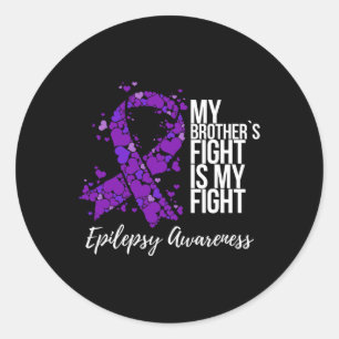 Adesivo A Luta Do Meu Irmão É A Minha Luta Contra A Epilep