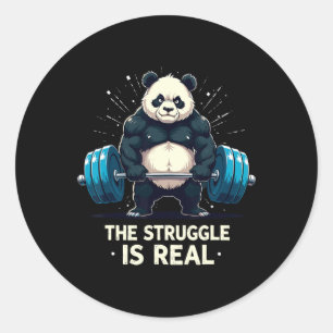 Adesivo A Luta É Um Motivo Engraçado Para O Egim Panda Wor