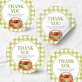 Adesivo A Maçã do Nosso Chá de fraldas