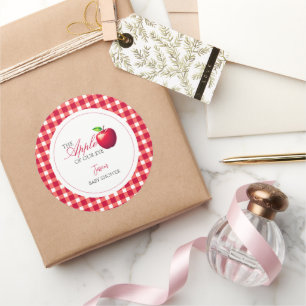 Adesivo A Maçã do Nosso Chá de fraldas De Queda De Olhos