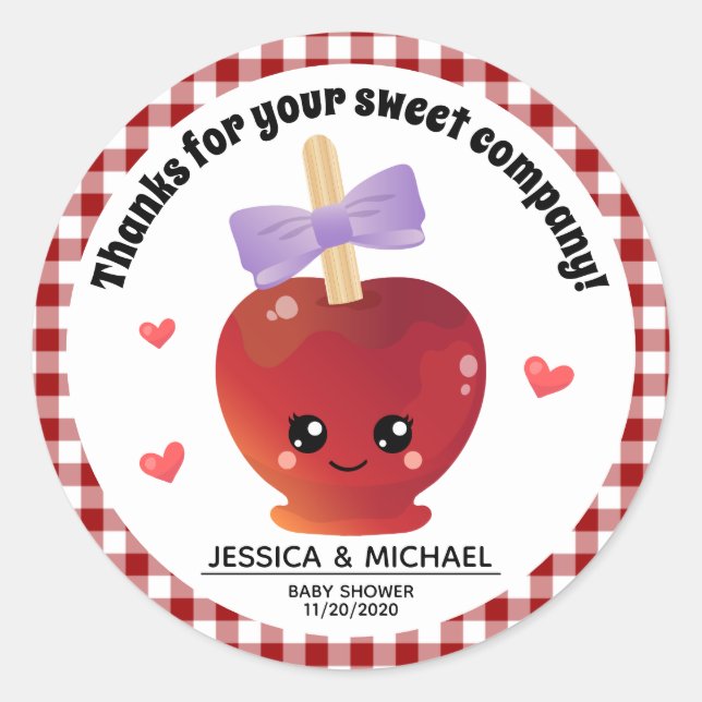 Adesivo A Maçã Do Nosso Pau-redondo Clássico (Frente)