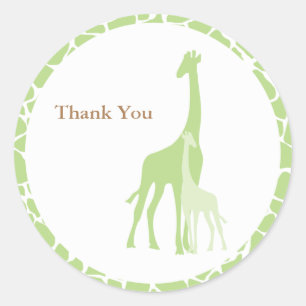 Adesivo A Mãe e a Bebê Girafa