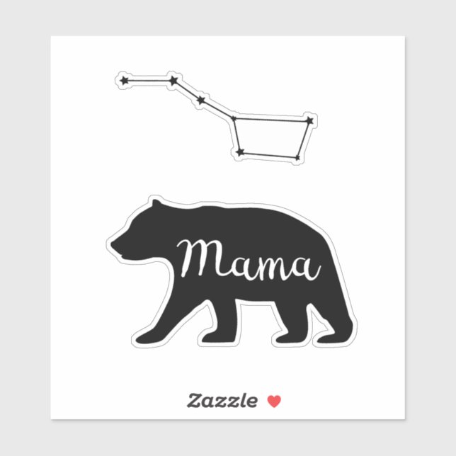 Adesivo A Mama Bear Sticker. (Folha)