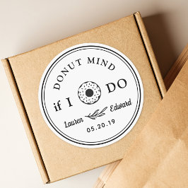 Adesivo A Mão Rústica Desenhou A Mente Da Rosquinha Se Eu 