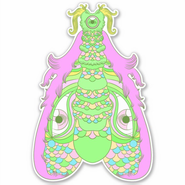 Adesivo A Mariposa que Tudo Vê (Frente)