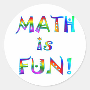 Adesivo A matemática é divertimento