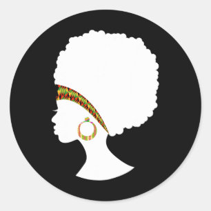 Adesivo A melhor galeria de cabelos naturais do Kente afro
