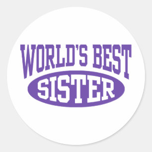 Adesivo A melhor irmã do mundo