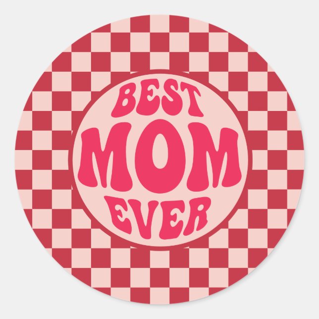 Adesivo A melhor mãe do Dia de as mães (Frente)