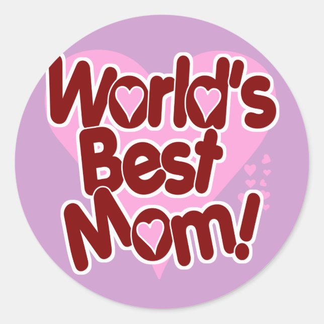 Adesivo A MELHOR Mãe do Mundo (Frente)