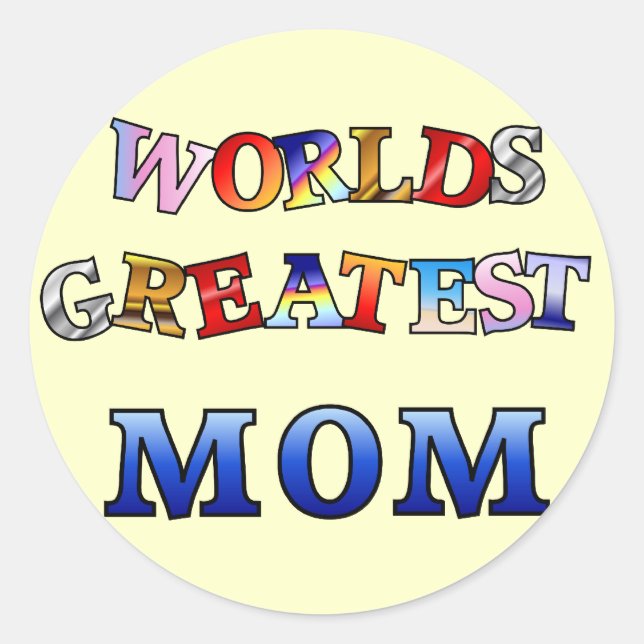 Adesivo A melhor mãe do mundo (Frente)