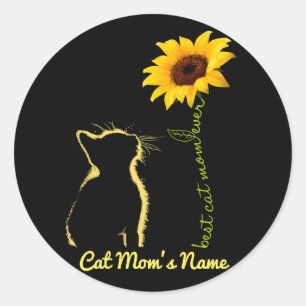 Adesivo A Melhor Mãe Gato De Cachorro De Girassol Persona