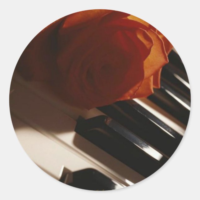 Adesivo A Melodia Do Piano Sticker (Frente)