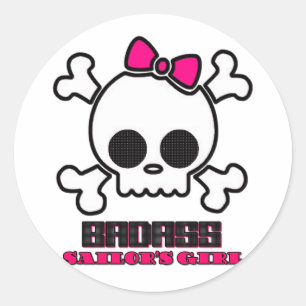 Adesivo A menina do marinheiro de Badass