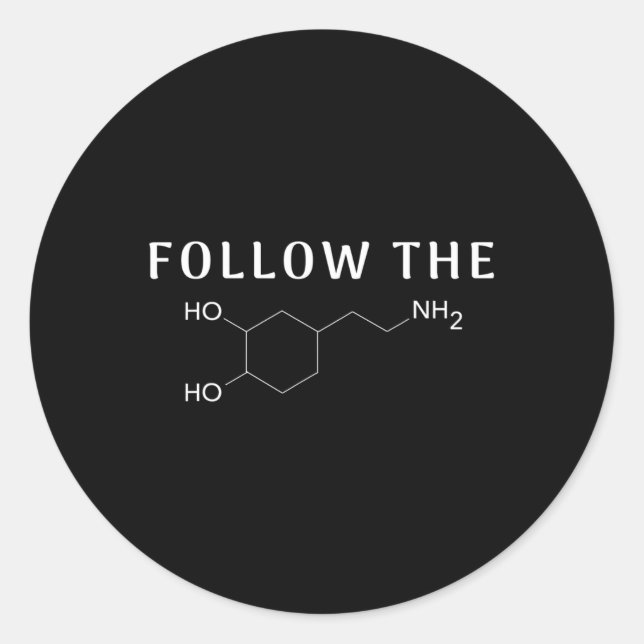 Adesivo A Mental da Dopamina Chemical Structure Fun Scienc (Frente)