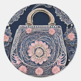 Adesivo A minha arte azul da bolsa AI