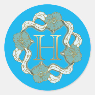 Adesivo A minha assinatura com a letra h,