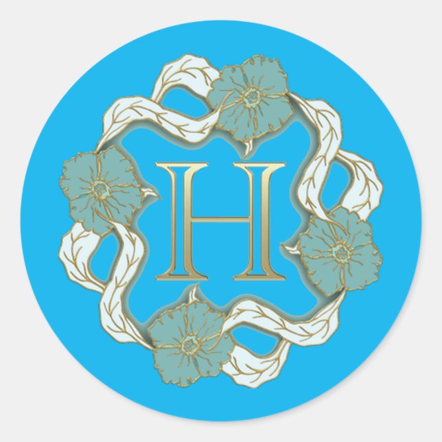 Adesivo A minha assinatura com a letra h, (Frente)