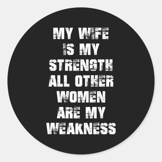 Adesivo A Minha Força É A Minha Fragilidade. (Frente)