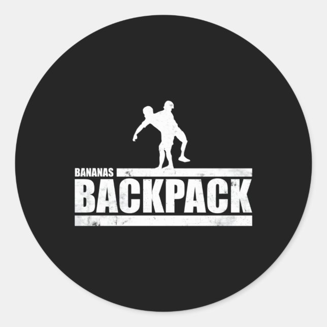 Adesivo A Mochila De Bananas Desafiada Pelo Tc (Frente)