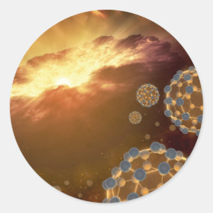 Adesivo A molécula a maior Buckyballs da NASA