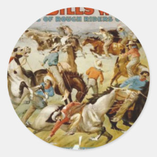 Adesivo A mostra ocidental selvagem de Buffalo Bill