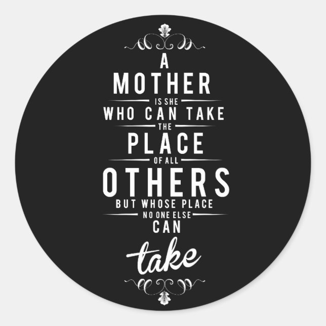 Adesivo A Mother is she who can take (Frente)