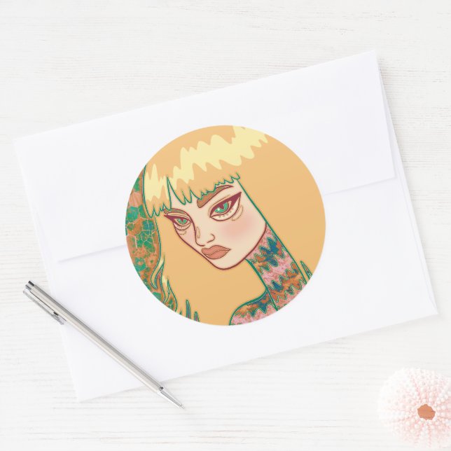 Adesivo A Mulher Gótica (Envelope)
