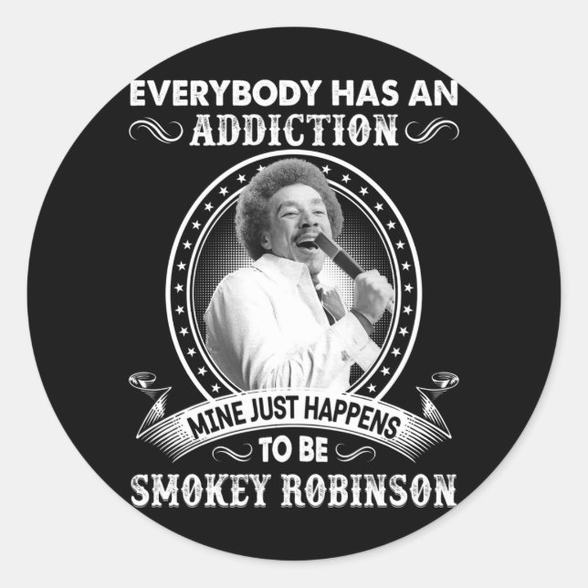 Adesivo A Música Dotada Mina Só Acontece Ser Smokey Robins (Frente)