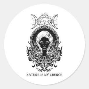 Adesivo A Natureza É A Minha Bruxa Da Igreja.