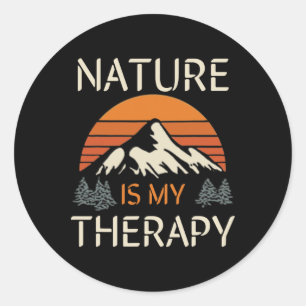 Adesivo A Natureza É Minha Terapia Trilha de Caminhada Men