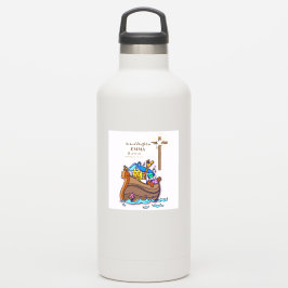 Adesivo A neta de Arca do Batismo Noah Personalizada