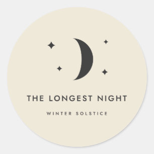 Adesivo A Noite Mais Longa Lua do Solstício de Inverno