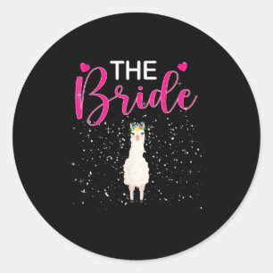 Adesivo A Noiva Alpaca Llama Bachelorette Groom Casou