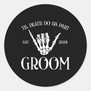 Adesivo A Noiva Do Groom Til Death Do Partido Dos Eua No A