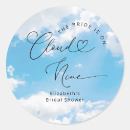 Adesivo A Noiva Está no Sétimo Céu Chá de Panela