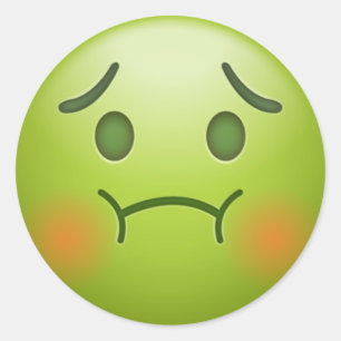 Adesivo A nota doente Emoji enfrenta