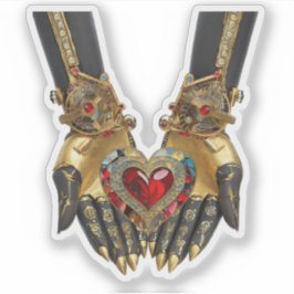 Adesivo A oferta - Coração nas Mãos