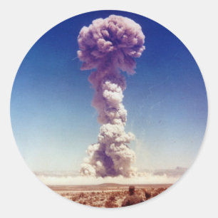 Adesivo A operação de teste das armas nucleares